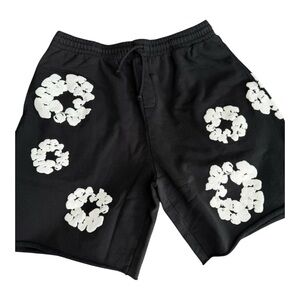 Denim Tears Cotton Wreath Shorts Black Brand New